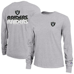 Las Vegas Raiders Champion Women's Core Long-Sleeve T-Shirt - Heather Gray outlet