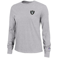 Las Vegas Raiders Champion Women's Core Long-Sleeve T-Shirt - Heather Gray outlet