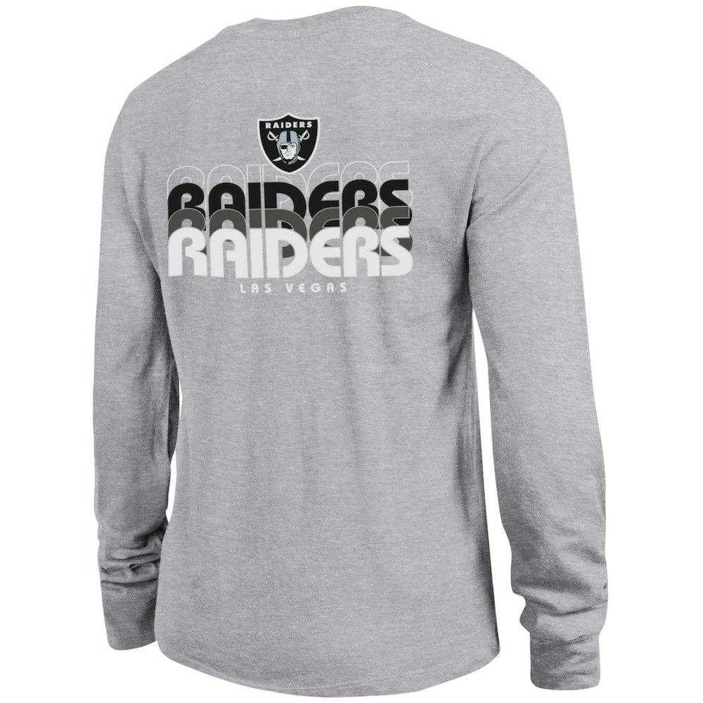 Las Vegas Raiders Champion Women's Core Long-Sleeve T-Shirt - Heather Gray outlet