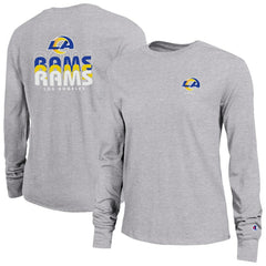 Los Angeles Rams Champion Women's Core Long-Sleeve T-Shirt - Heather Gray discount
