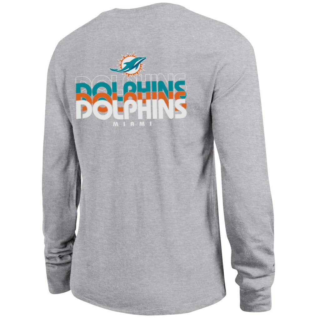 Miami Dolphins Champion Women's Core Long-Sleeve T-Shirt - Heather Gray on sale