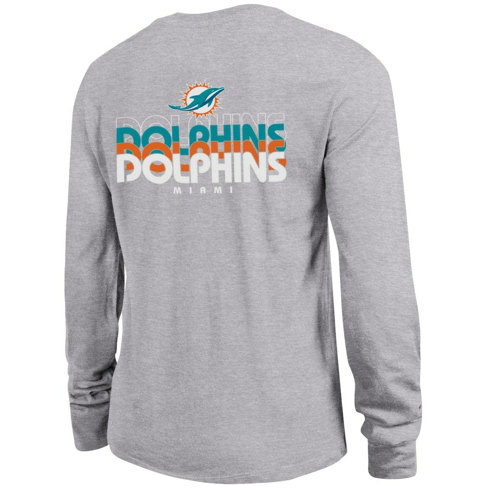 Miami Dolphins Champion Women's Core Long-Sleeve T-Shirt - Heather Gray on sale