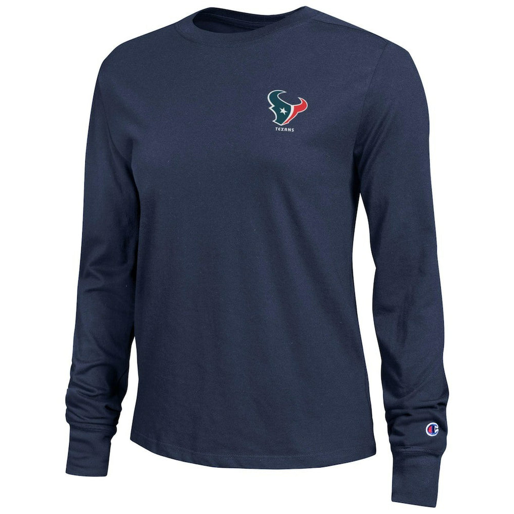 Houston Texans Champion Women's Core Long-Sleeve T-Shirt - Navy sale