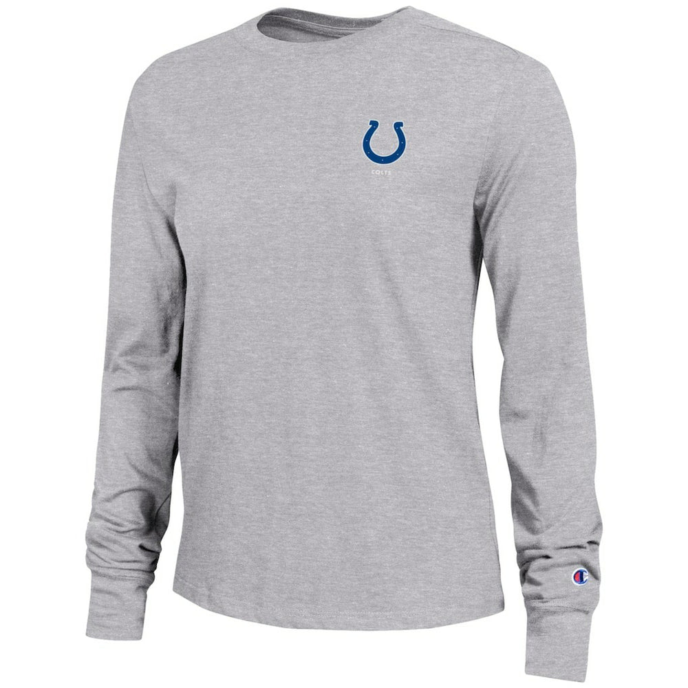 Indianapolis Colts Champion Women's Core Long-Sleeve T-Shirt - Heather Gray online