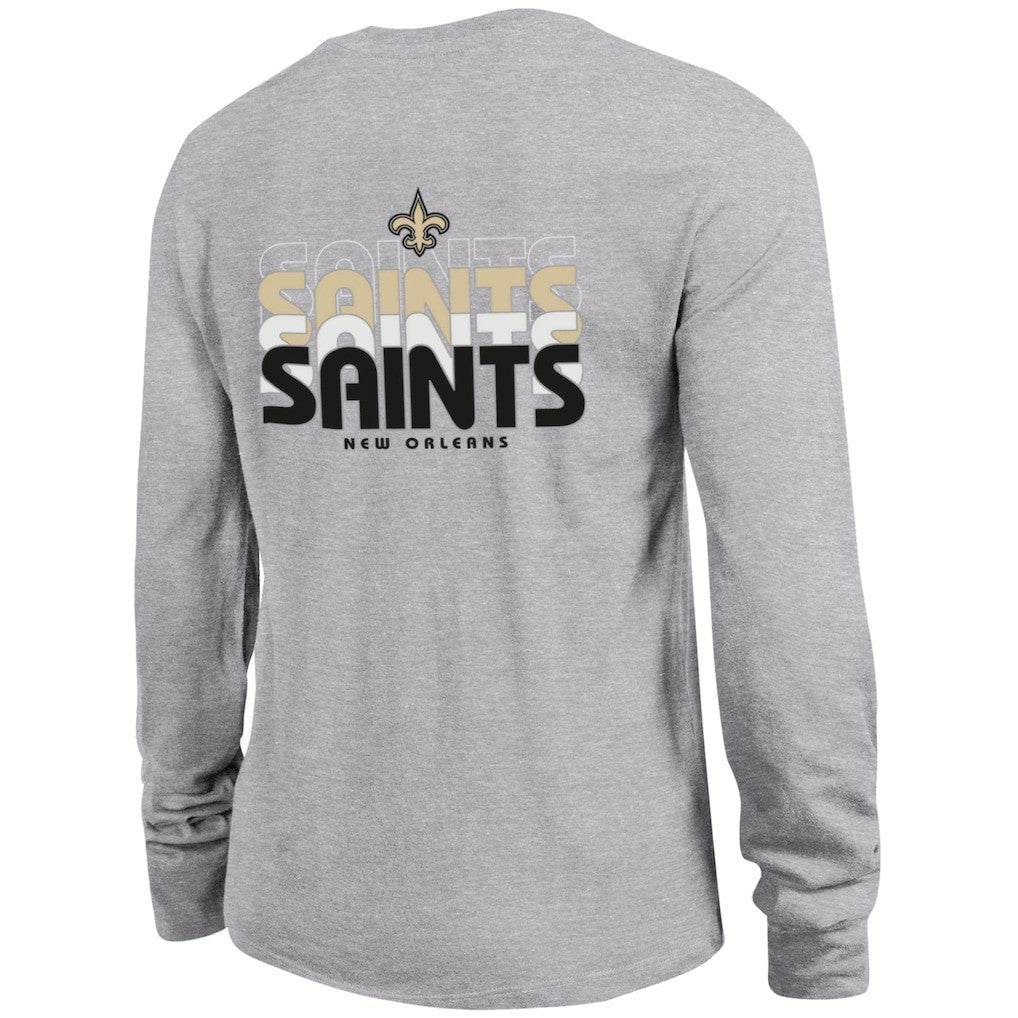New Orleans Saints Champion Women's Core Long-Sleeve T-Shirt - Heather Gray on sale