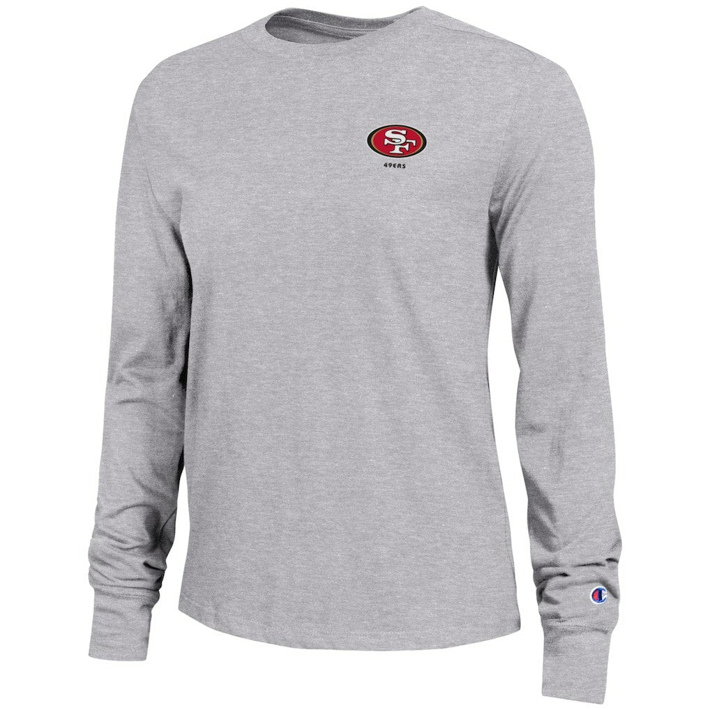 San Francisco 49ers Champion Women's Core Long-Sleeve T-Shirt - Heather Gray online