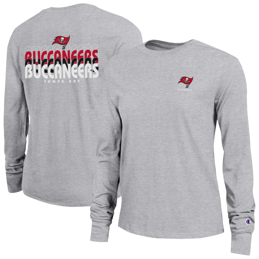 Tampa Bay Buccaneers Champion Women's Core Long-Sleeve T-Shirt - Heather Gray for sale
