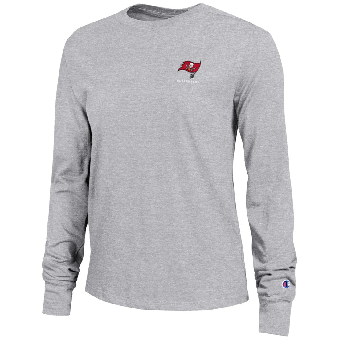 Tampa Bay Buccaneers Champion Women's Core Long-Sleeve T-Shirt - Heather Gray for sale