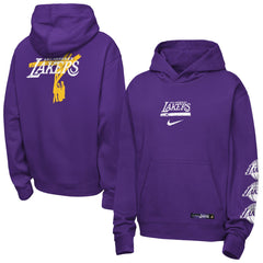 Los Angeles Lakers Youth Courtside Club Premiere Hoodie - Purple | Nike cheap