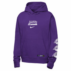 Los Angeles Lakers Youth Courtside Club Premiere Hoodie - Purple | Nike cheap
