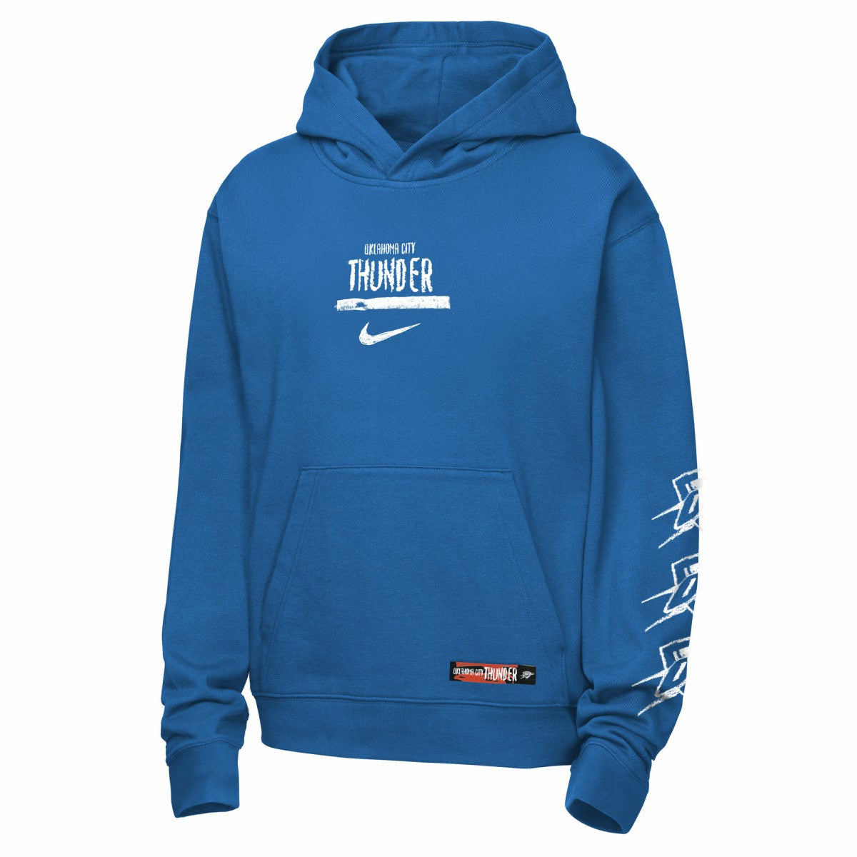 Oklahoma City Thunder Youth Courtside Club Premiere Hoodie - Blue | Nike discount