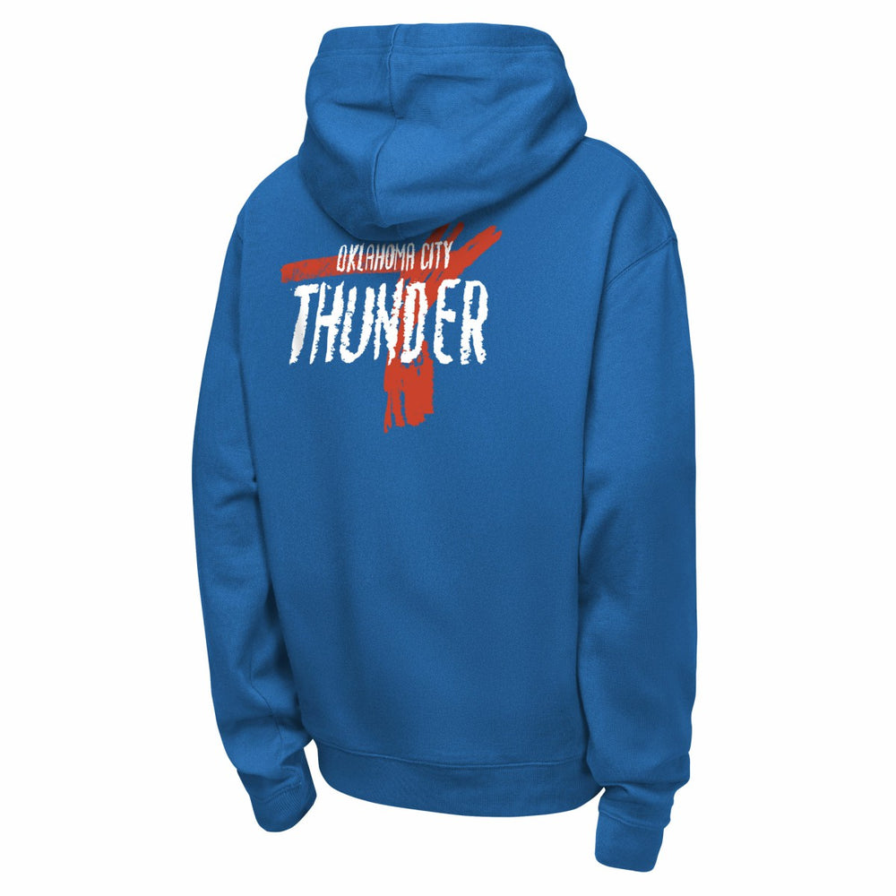 Oklahoma City Thunder Youth Courtside Club Premiere Hoodie - Blue | Nike discount