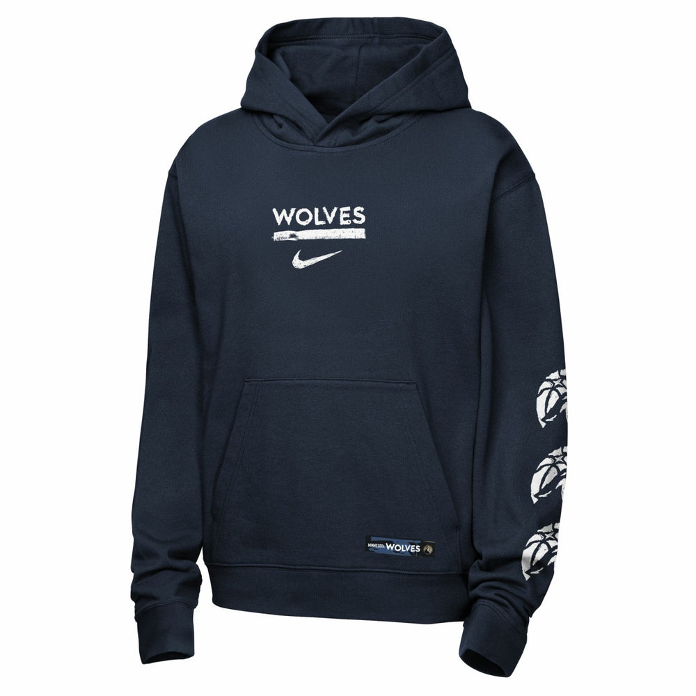 Minnesota Timberwolves Youth Courtside Club Premiere Hoodie - Navy | Nike cheap