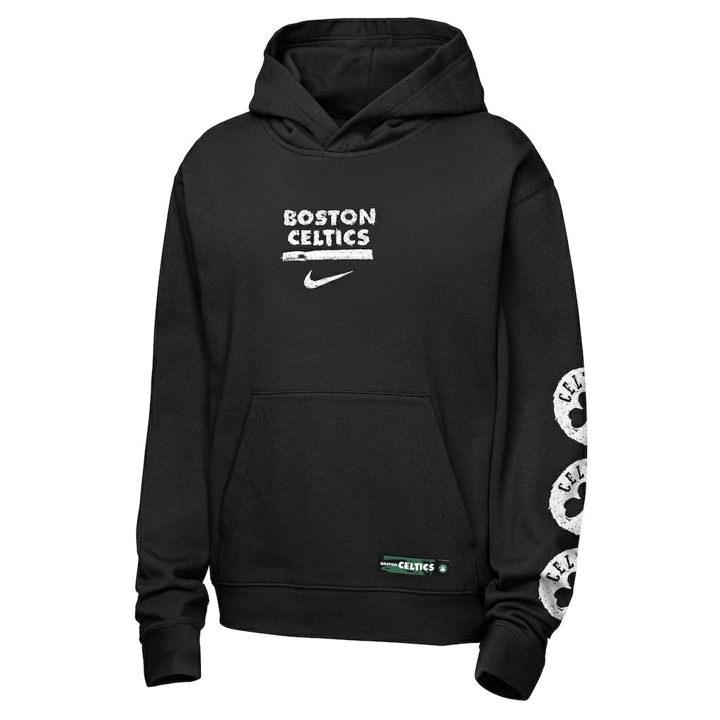 Boston Celtics Youth Courtside Club Premiere Hoodie - Black | Nike sale
