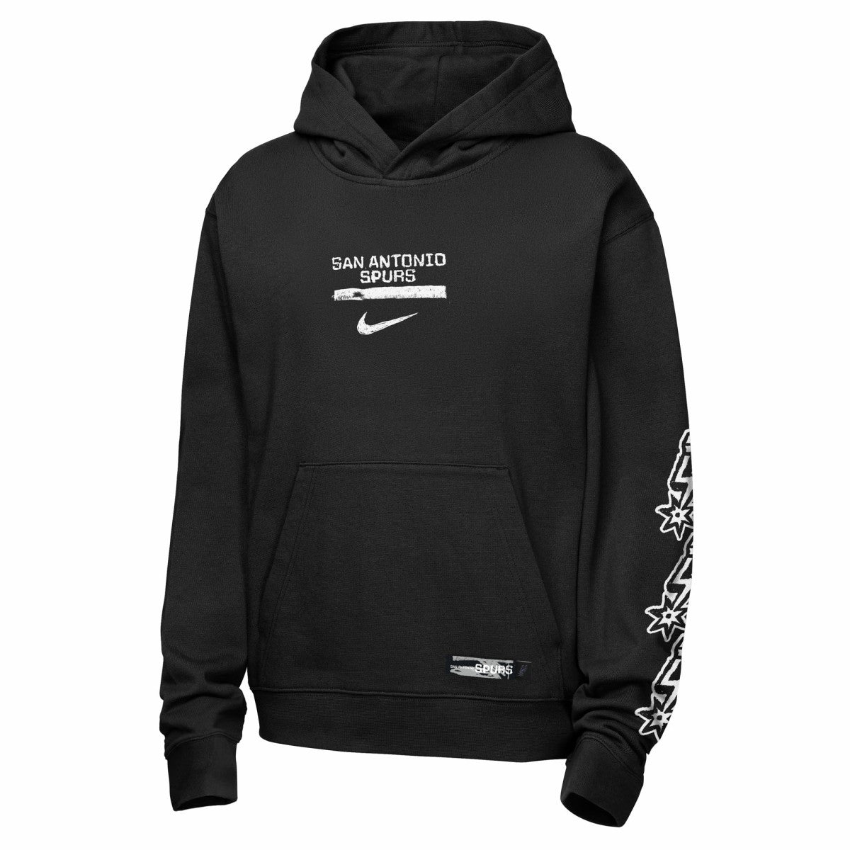 San Antonio Spurs Youth Courtside Club Premiere Hoodie - Black | Nike online