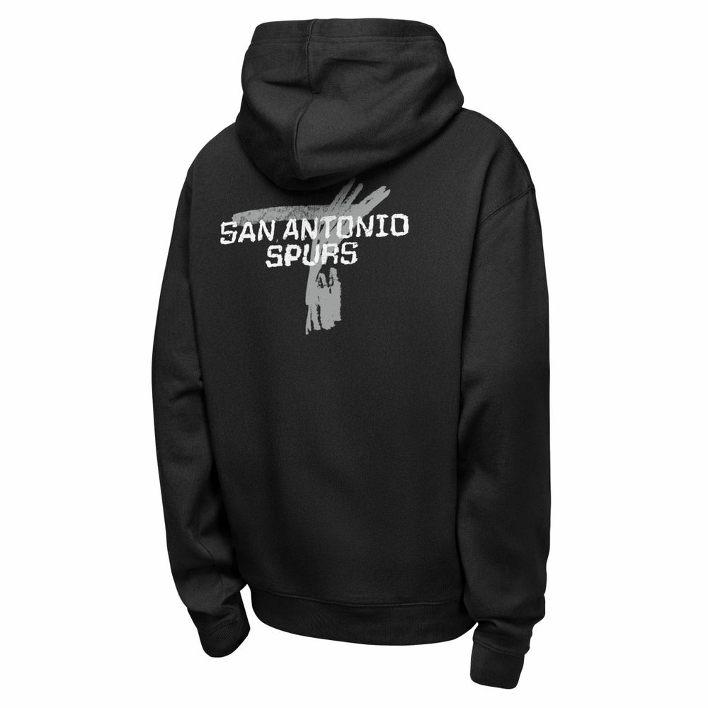 San Antonio Spurs Youth Courtside Club Premiere Hoodie - Black | Nike online