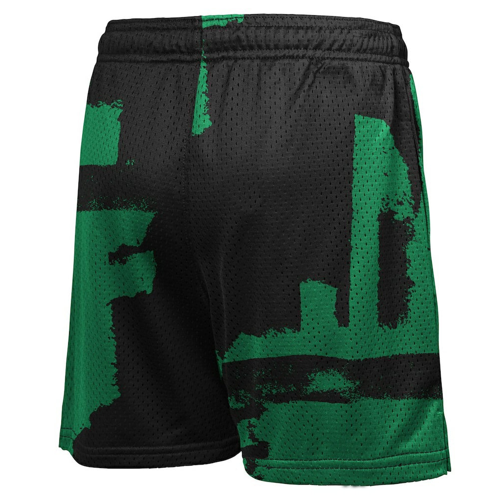Boston Celtics Youth Courtside Pro Shot Dri-FIT Mesh Practice Shorts - Black/Kelly Green | Nike outlet
