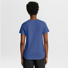Chicago Cubs Women's Arched Tri-Blend T-Shirt - Heather Royal | Nike