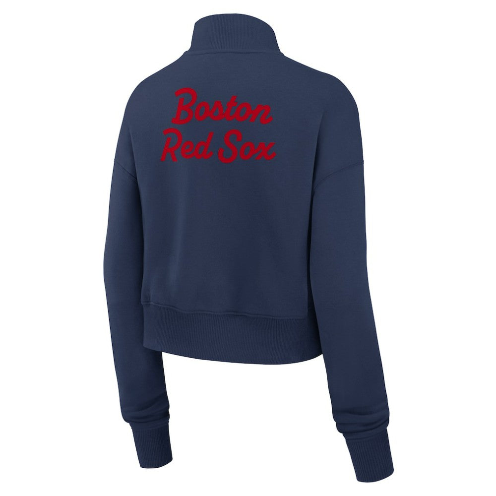 Boston Red Sox Women's Primetime Phoenix Fleece Half-Zip Sweatshirt - Navy | Nike