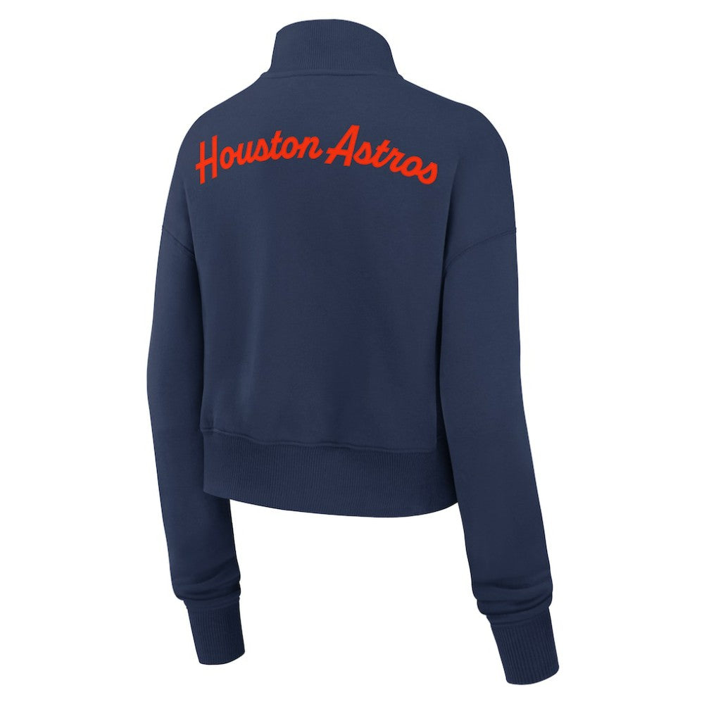 Houston Astros Women's Primetime Phoenix Fleece Half-Zip Sweatshirt - Navy | Nike