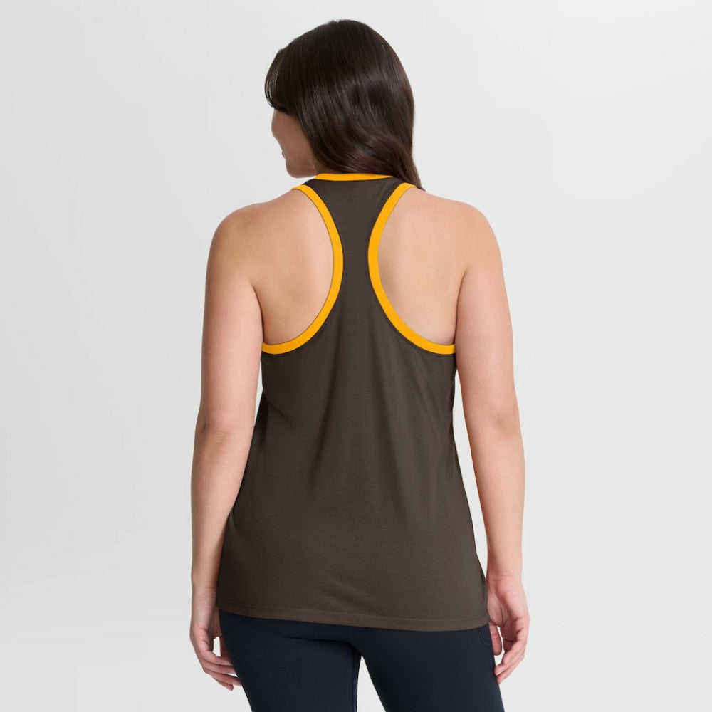San Diego Padres Women's Tri-Blend Dri-FIT Racerback Tank Top - Brown | Nike