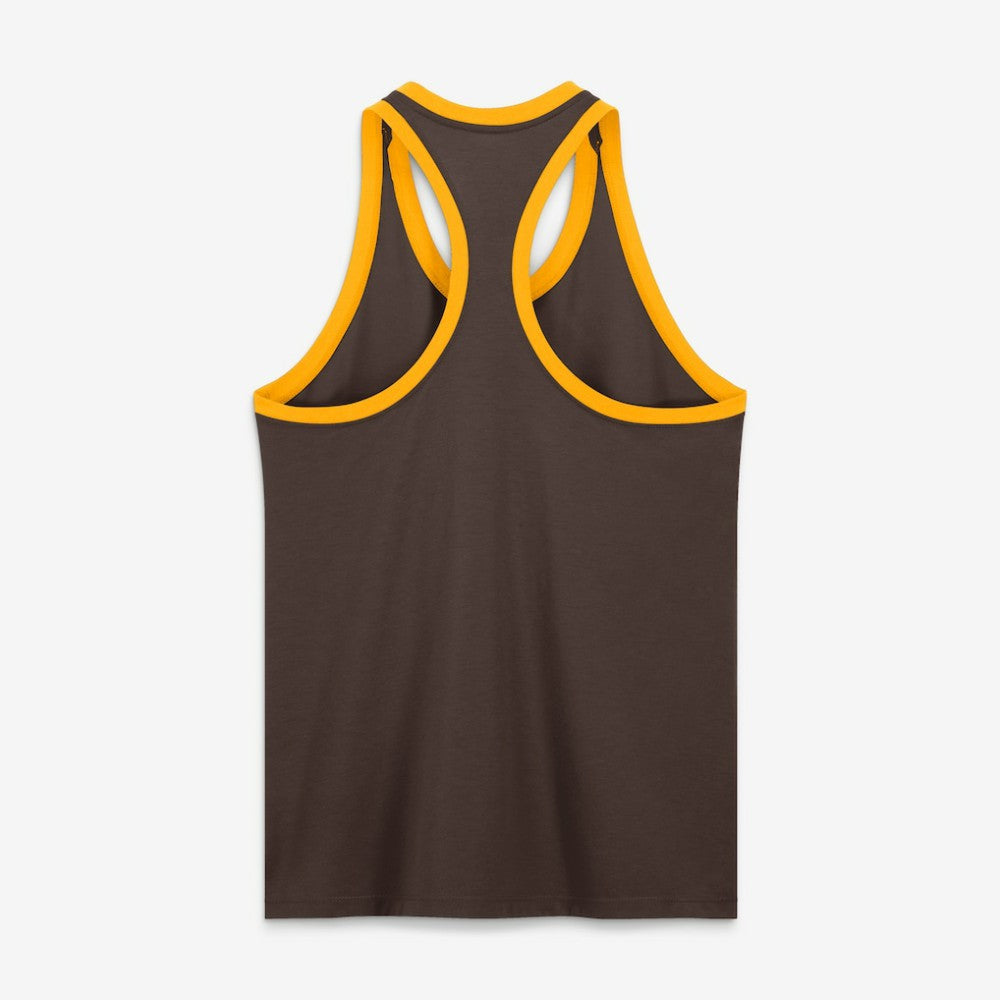 San Diego Padres Women's Tri-Blend Dri-FIT Racerback Tank Top - Brown | Nike