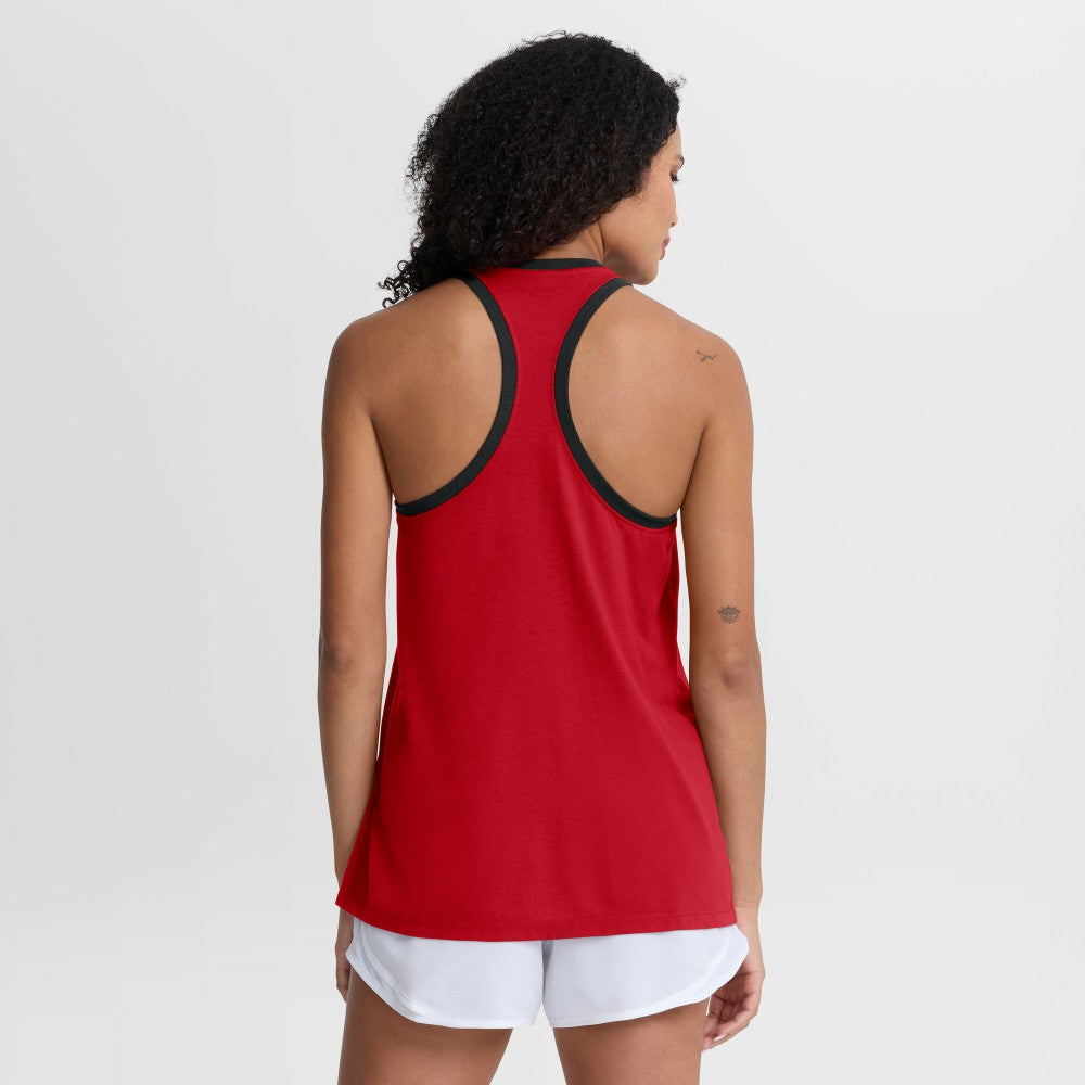 Cincinnati Reds Women's Tri-Blend Dri-FIT Racerback Tank Top - Red | Nike
