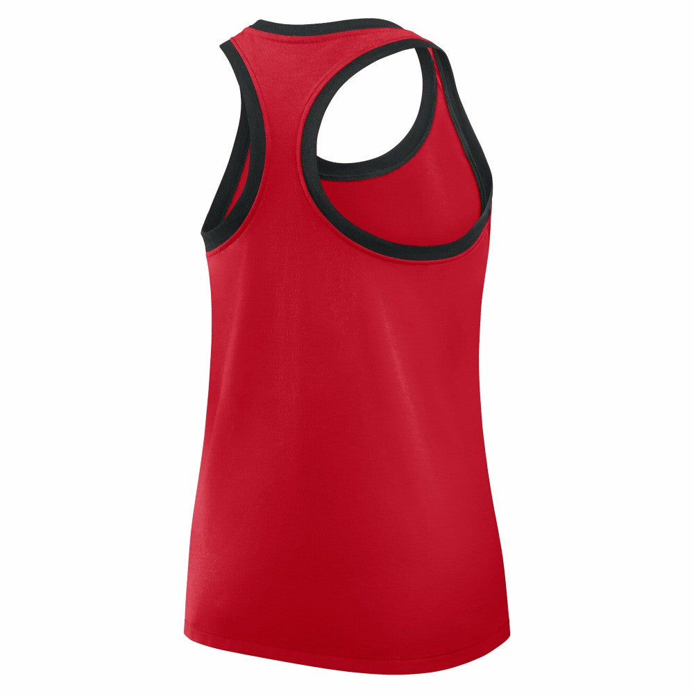 Cincinnati Reds Women's Tri-Blend Dri-FIT Racerback Tank Top - Red | Nike