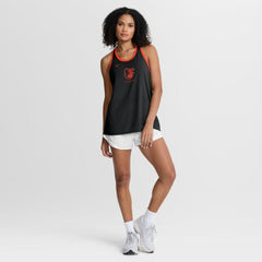 Baltimore Orioles Women's Tri-Blend Dri-FIT Racerback Tank Top - Black | Nike