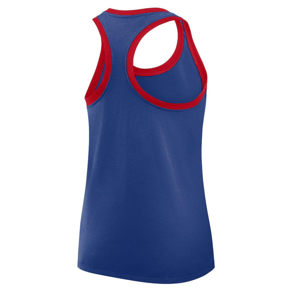 Philadelphia Phillies Women's Tri-Blend Dri-FIT Racerback Tank Top - Royal | Nike