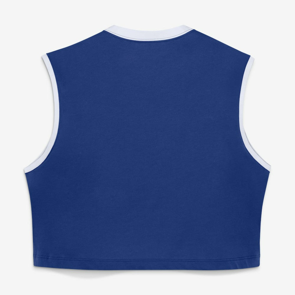 Los Angeles Dodgers Women's Primetime Loose Dri-FIT Cropped Tank Top - Royal | Nike