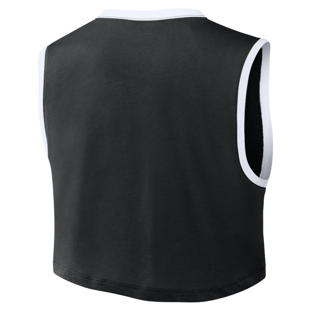 Los Angeles Dodgers Women's Primetime Loose Dri-FIT Cropped Tank Top - Black | Nike