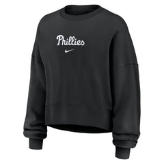 Philadelphia Phillies Women's Oversized Primetime Sweatshirt - Black | Nike