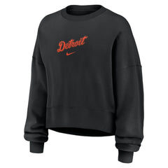 Detroit Tigers Women's Oversized Primetime Sweatshirt - Black | Nike