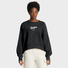 Los Angeles Dodgers Women's Oversized Primetime Sweatshirt - Black | Nike