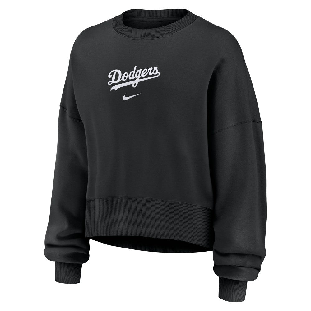 Los Angeles Dodgers Women's Oversized Primetime Sweatshirt - Black | Nike