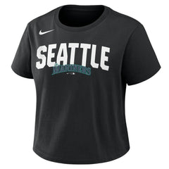 Seattle Mariners Women's Mod Cropped T-Shirt - Black | Nike