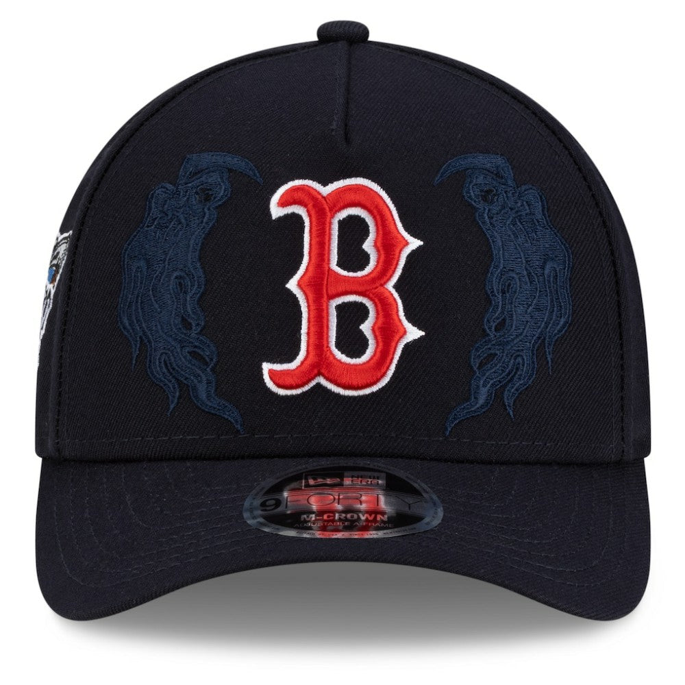 Boston Red Sox x Warren Lotas 9FORTY A-Frame M-Crown Adjustable Hat - Navy | New Era