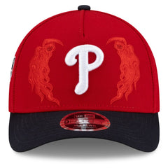 Philadelphia Phillies x Warren Lotas 9FORTY A-Frame M-Crown Adjustable Hat - Red/Navy | New Era