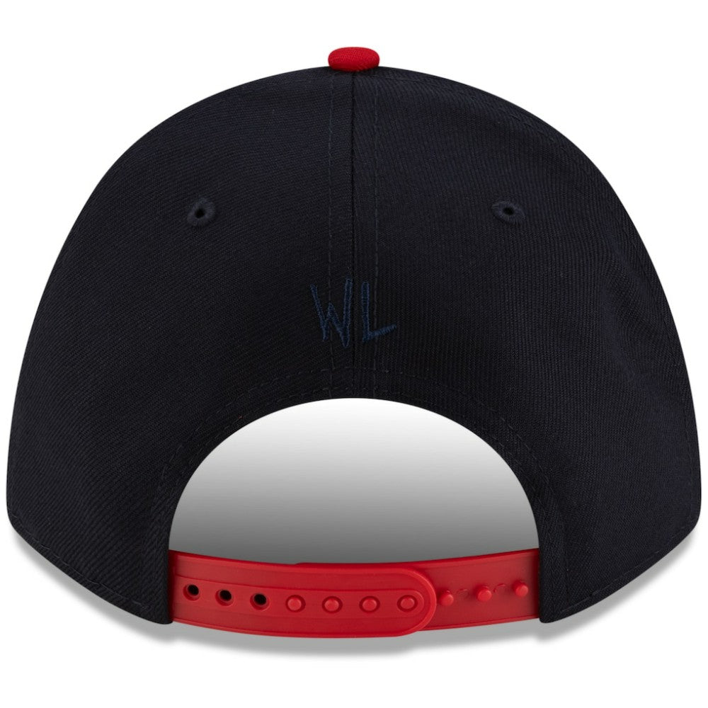 Atlanta Braves x Warren Lotas 9FORTY A-Frame M-Crown Adjustable Hat - Navy/Red | New Era
