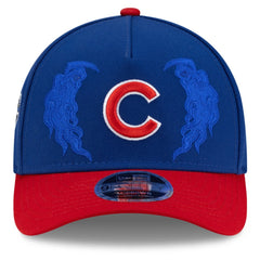 Chicago Cubs x Warren Lotas 9FORTY A-Frame M-Crown Adjustable Hat - Royal/Red | New Era