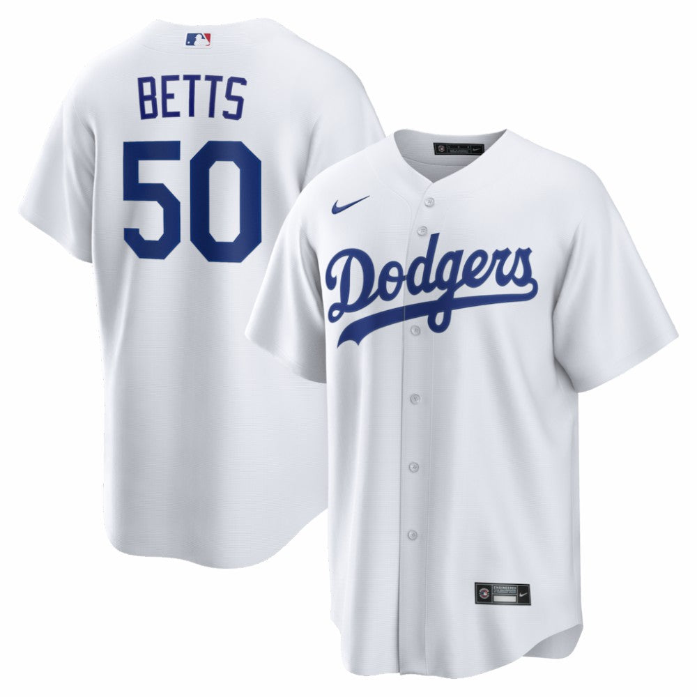 Mookie Betts Los Angeles Dodgers Home Replica Jersey - White | Nike