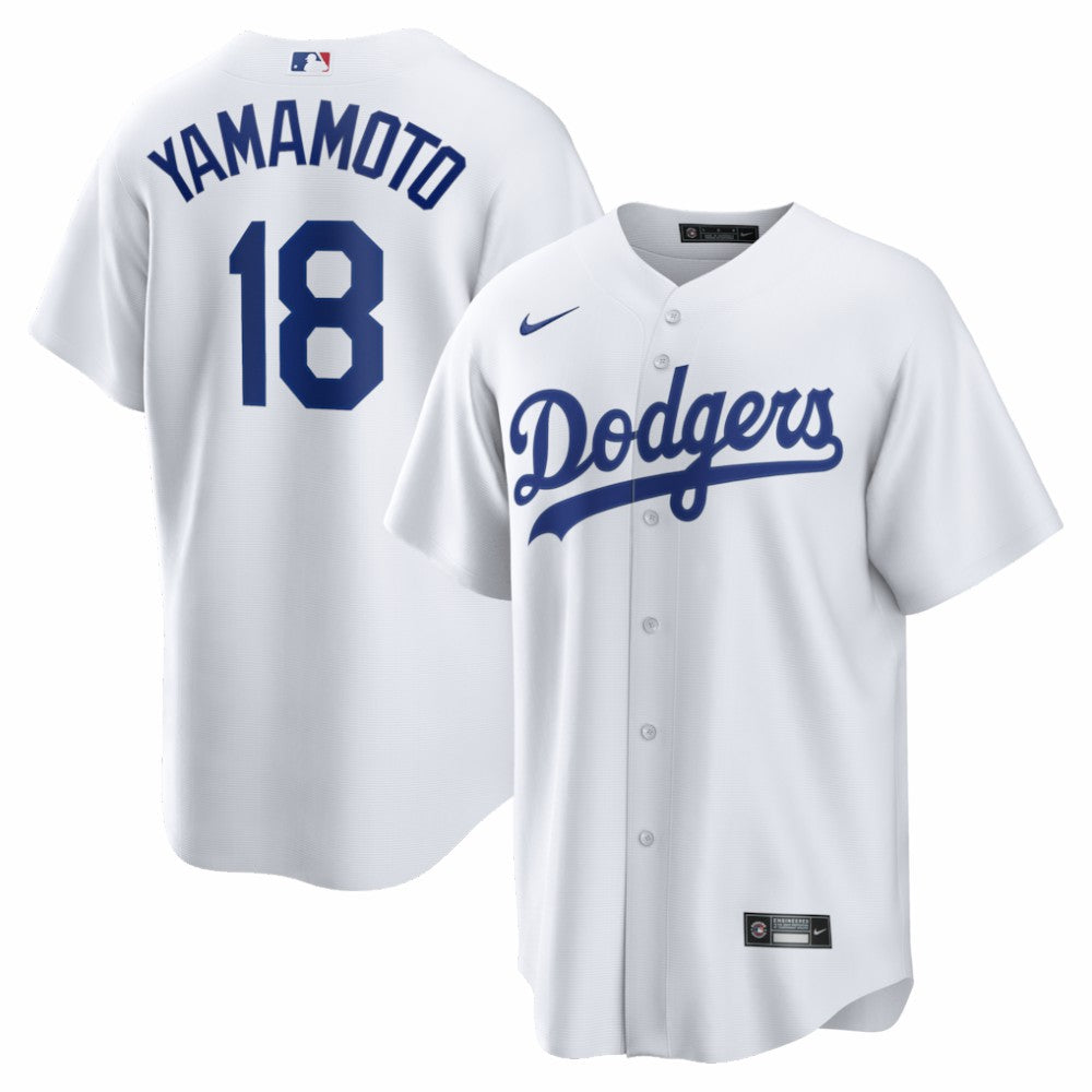 Yoshinobu Yamamoto Los Angeles Dodgers Home Replica Jersey - White | Nike