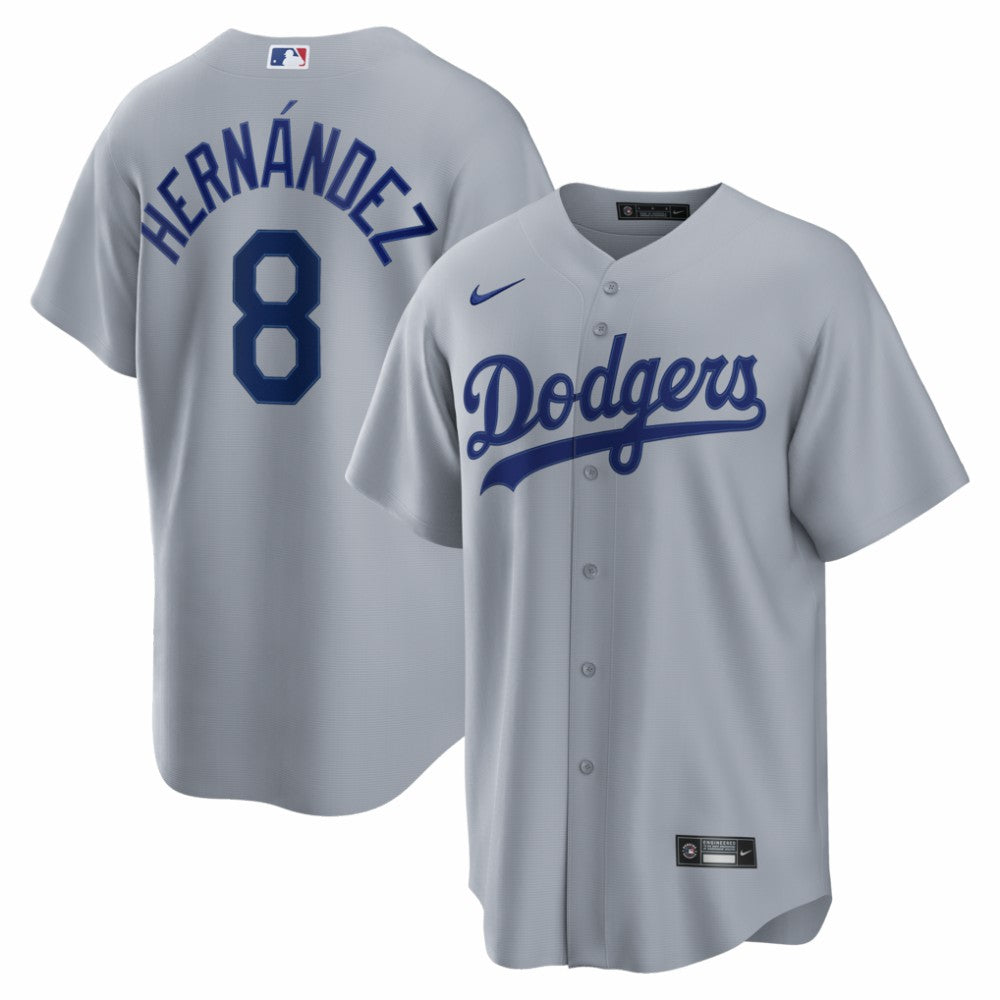 Enrique Hernández Los Angeles Dodgers Road Replica Jersey - Gray | Nike