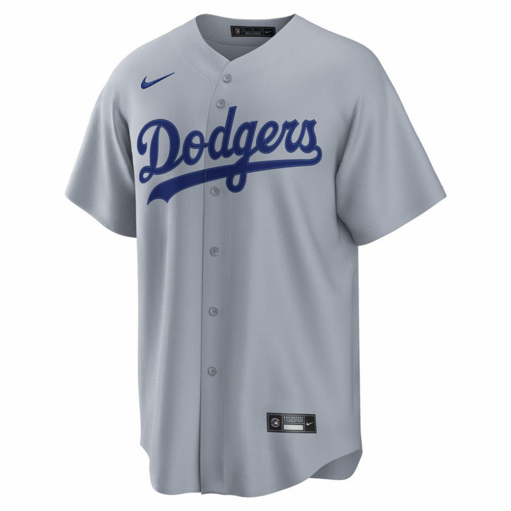 Enrique Hernández Los Angeles Dodgers Road Replica Jersey - Gray | Nike