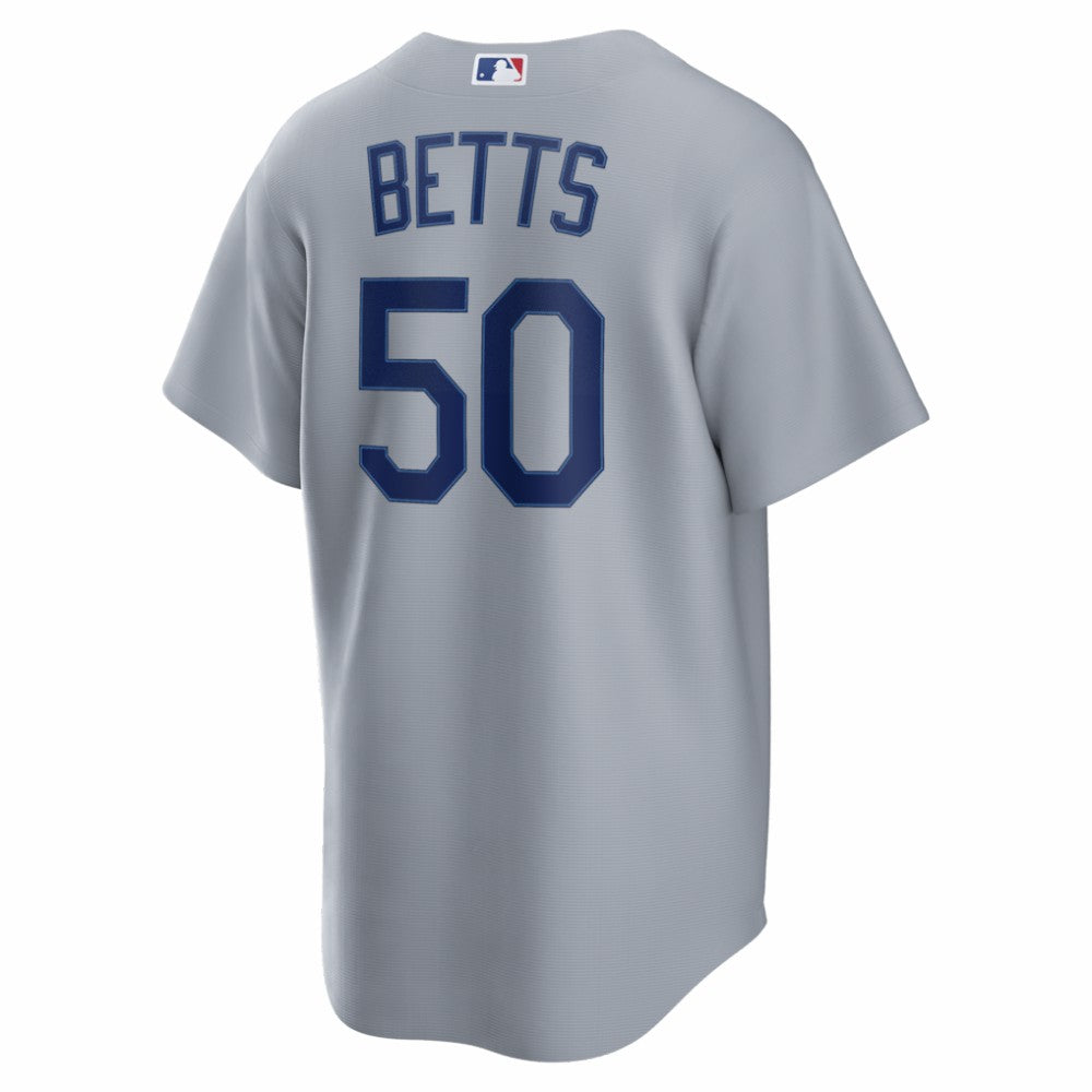 Mookie Betts Los Angeles Dodgers Road Replica Jersey - Gray | Nike