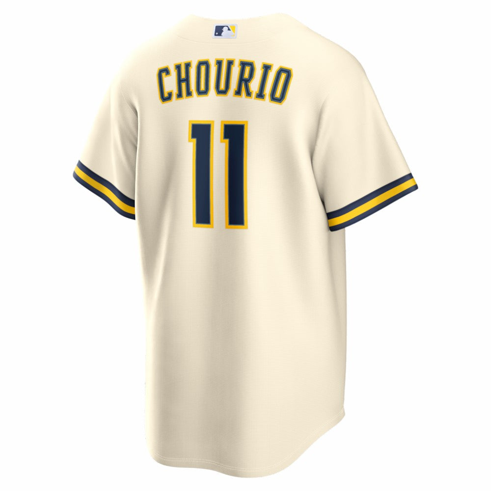 Jackson Chourio Milwaukee Brewers Home Replica Jersey - Cream | Nike