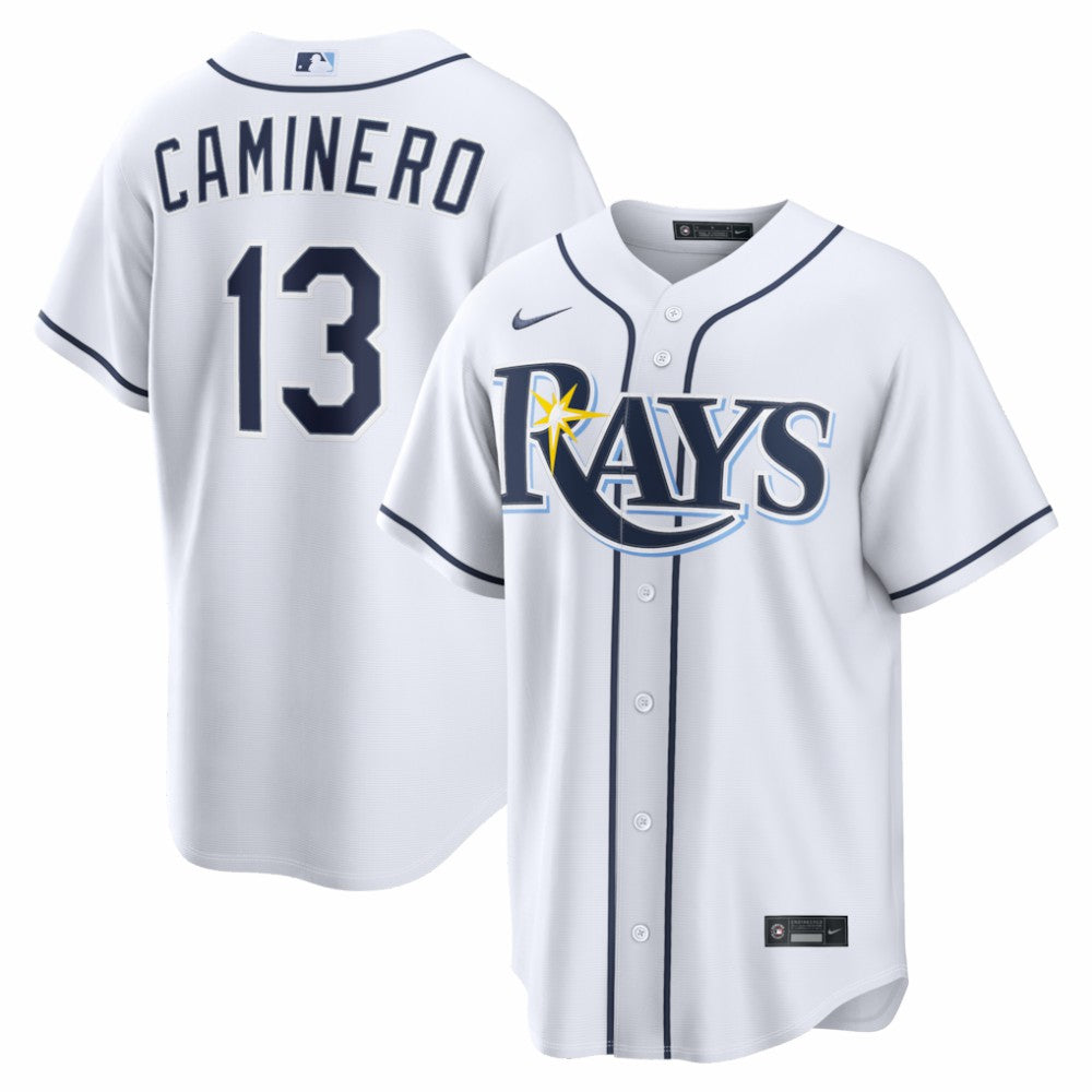 Junior Caminero Tampa Bay Rays Home Replica Jersey - White | Nike