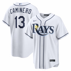 Junior Caminero Tampa Bay Rays Home Replica Jersey - White | Nike