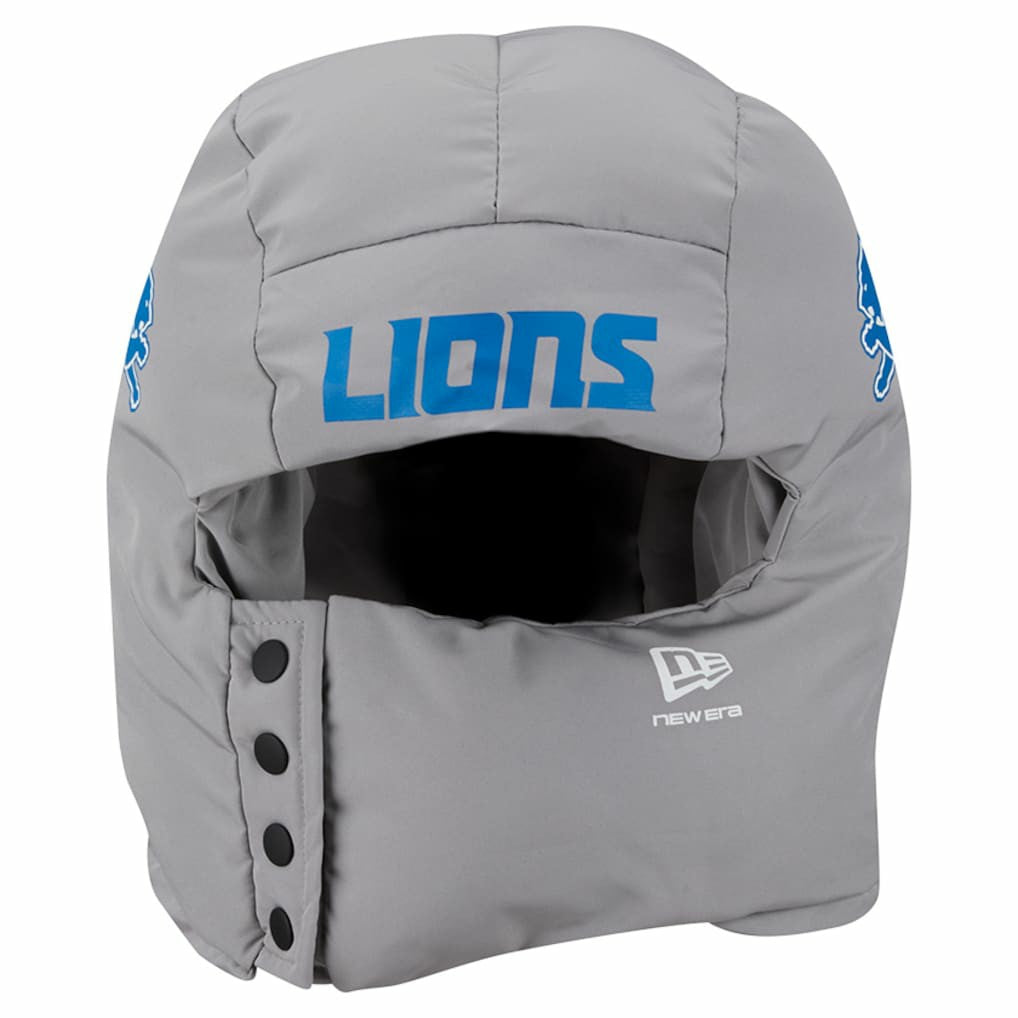Detroit Lions New Era Puffer Balaclava - Gray for sale